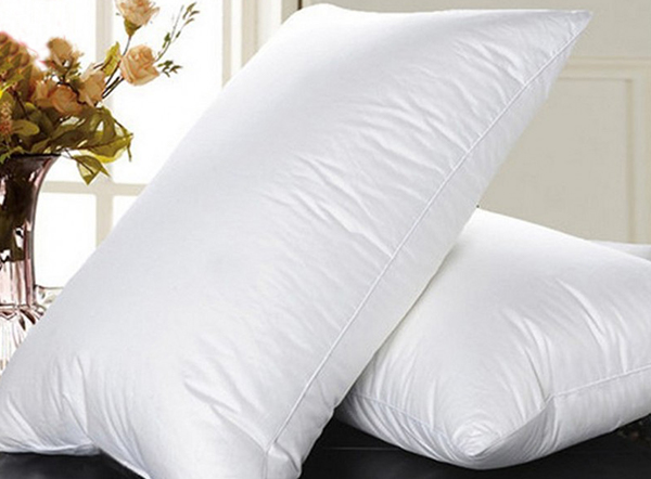 Luxury 233TC down proof fabric with duck down filled hotel pillow insert
