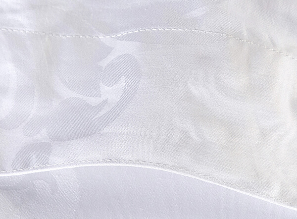 100% cotton 250TC jacquard white 3 star hotel bedding