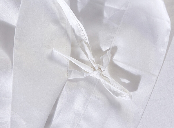 100% cotton 250TC jacquard white 3 star hotel bedding