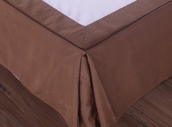 Luxury decorative ruffled pleated hotel bed skirt