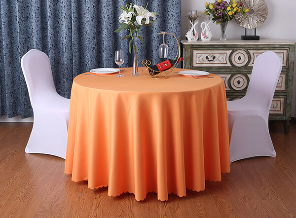 Various colors available plain polyester banquet table cloth