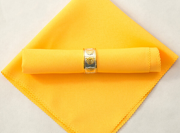 Various colors available plain polyester table napkin