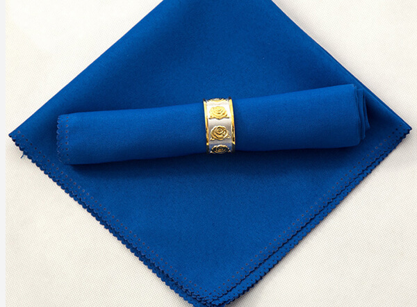 Various colors available plain polyester table napkin