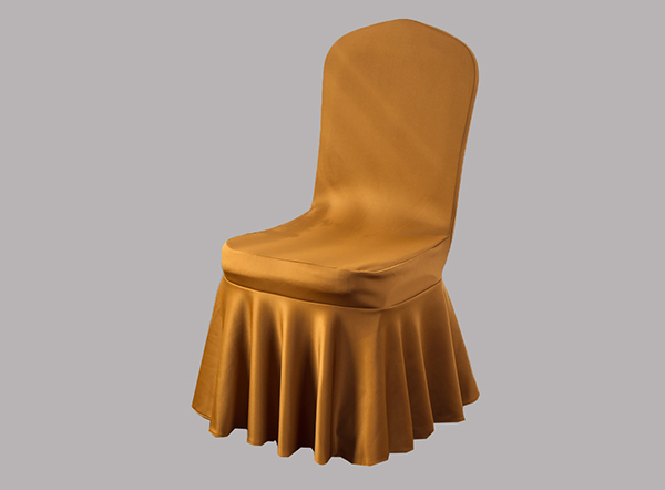 Various colors available pleated decorative banquet chair covers