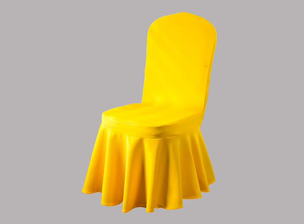 Various colors available pleated decorative banquet chair covers