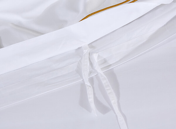 Hotel Bed Linen 400T White Sateen with Embroidery