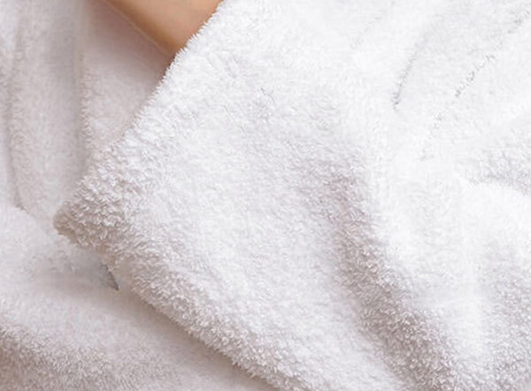 100% cotton terry towel unisex white hotel bath robe