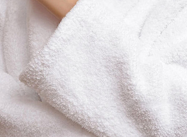 100% cotton terry towel unisex white hotel bath robe