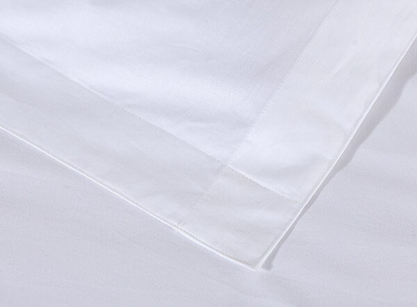 Hotel Bedding Set 400TC White Sateen with Custom Logo